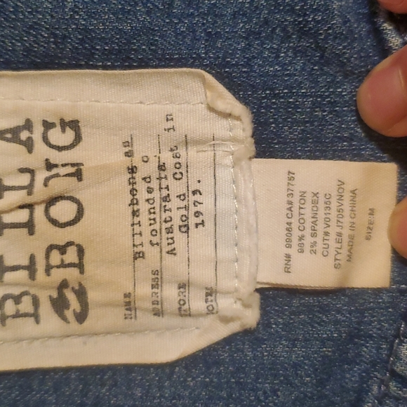 Billabong Jean jacket size medium - Picture 2 of 8